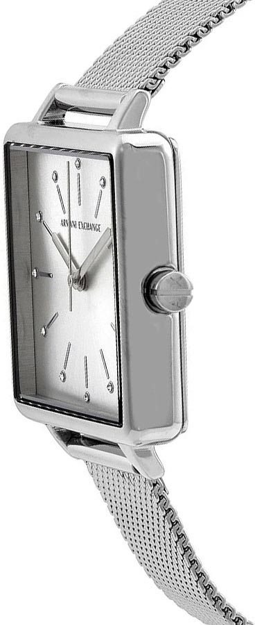  Shop Authentic Armani Exchange Lola Quartz Silver Dial Silver Mesh Strap Watch For Women - AX5800 - Luxxuri