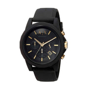  Shop Authentic Armani Exchange Outerbanks Chronograph Black Dial Black Steel Strap Watch For Men - AX7105 - Luxxuri