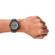  Shop Authentic Armani Exchange Outerbanks Chronograph Grey Dial Grey Silicone Strap Watch For Men - AX7123 - Luxxuri