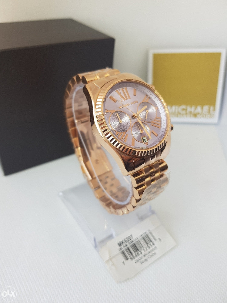  Shop Authentic Michael Kors Lexington Purple Dial Rose Gold Steel Strap Watch For Women - MK6207 - Luxxuri