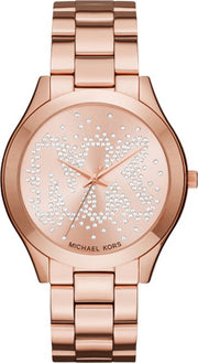  Shop Authentic Michael Kors Slim Runway Rose Gold Dial Rose Gold Steel Strap Watch for Women - MK3591 - Luxxuri