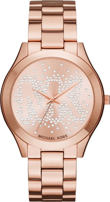  Shop Authentic Michael Kors Slim Runway Rose Gold Dial Rose Gold Steel Strap Watch for Women - MK3591 - Luxxuri