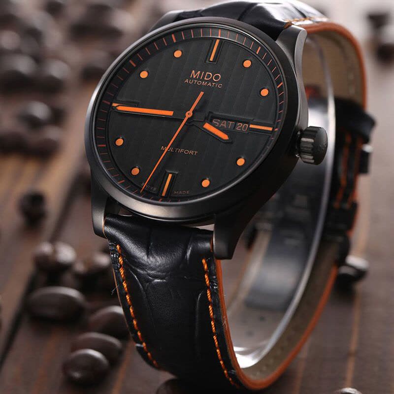  Shop Authentic Mido Multifort Automatic Special Edition Black Dial Black Leather Strap Watch For Men - M005.430.36.051.80 - Luxxuri