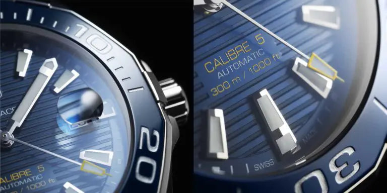  Shop Authentic Tag Heuer Aquaracer Calibre 5 Blue Dial Silver Steel Strap Watch for Men - WAY201B.BA0927 - Luxxuri