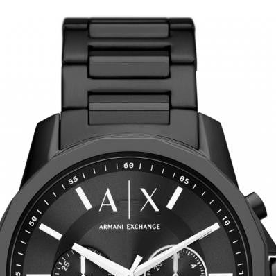  Shop Authentic Armani Exchange Banks Chronograph Black Dial Black Steel Strap Watch For Men - AX1722 - Luxxuri