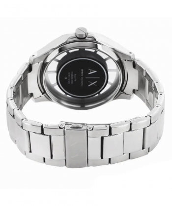  Shop Authentic Armani Exchange Hampton Chronograph Black Dial Silver Steel Strap Watch For Men - AX2179 - Luxxuri