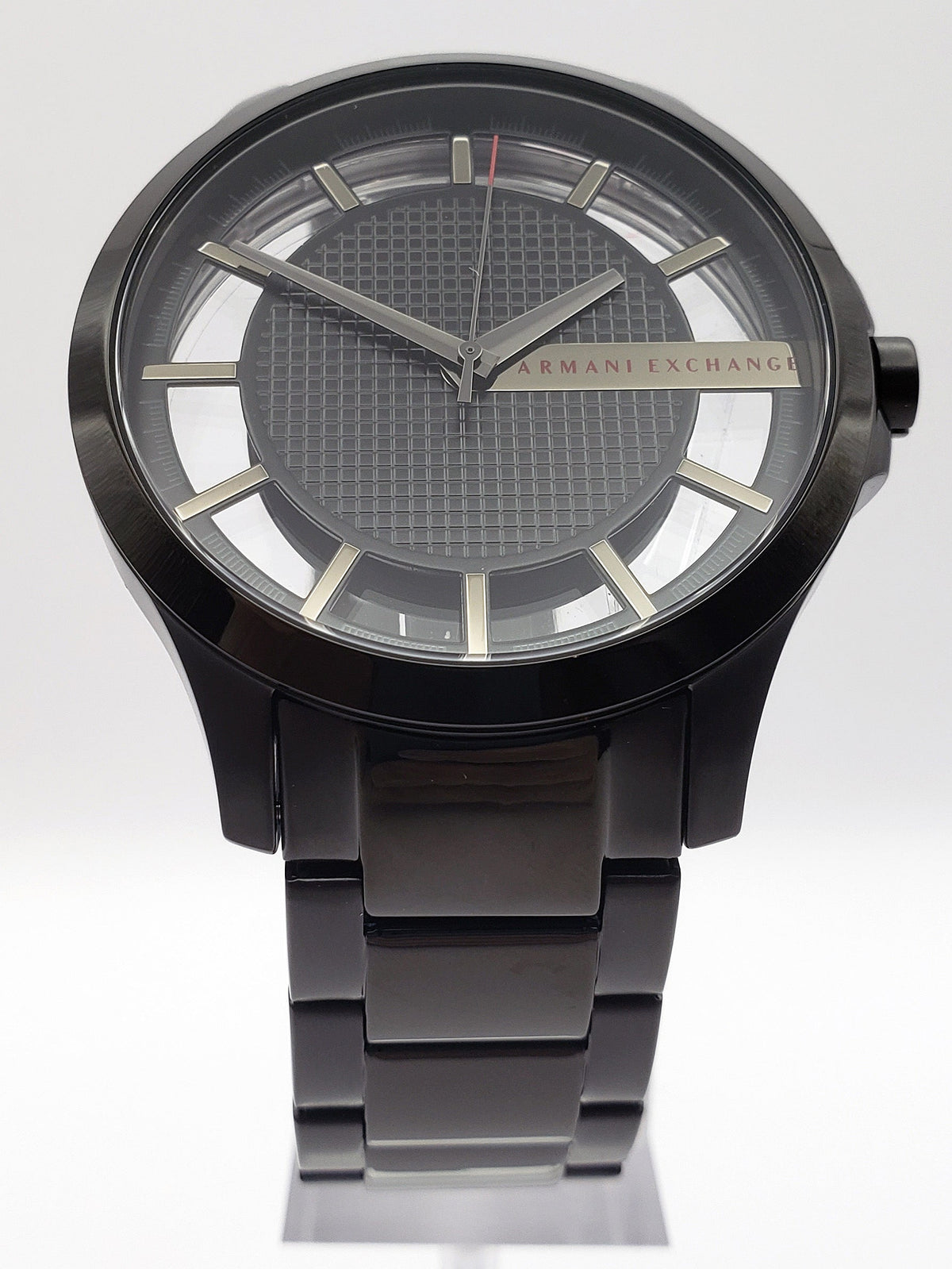  Shop Authentic Armani Exchange Hampton Chronograph Black Dial Black Steel Strap Watch For Men - AX2189 - Luxxuri