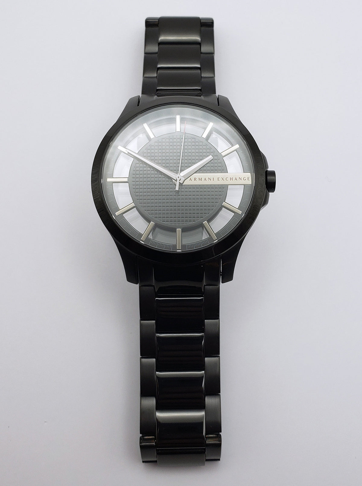  Shop Authentic Armani Exchange Hampton Chronograph Black Dial Black Steel Strap Watch For Men - AX2189 - Luxxuri