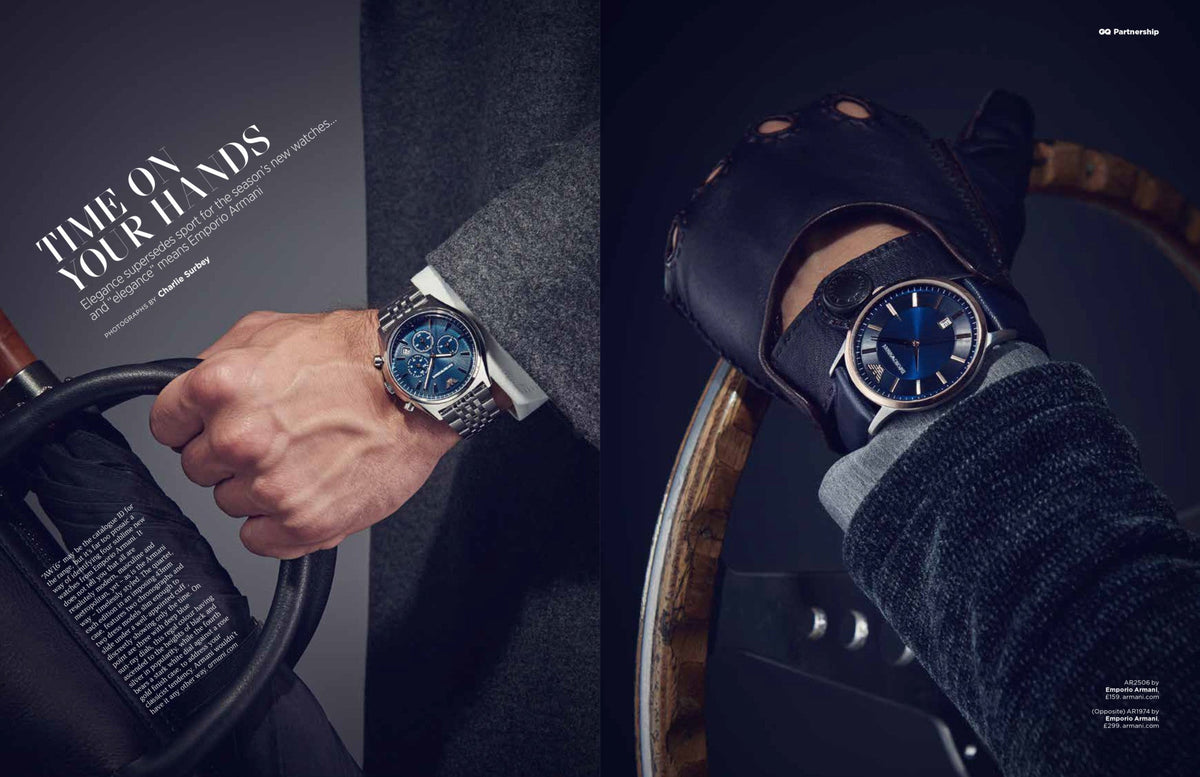  Shop Authentic Emporio Armani Luigi Chronograph Quartz Blue Dial Silver Steel Strap Watch For Men - AR1974 - Luxxuri