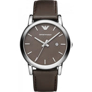  Shop Authentic Emporio Armani Classic Quartz Brown Dial Brown Leather Strap Watch For Men - AR1729 - Luxxuri