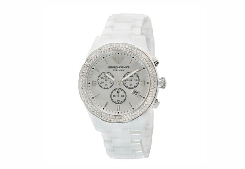  Shop Authentic Emporio Armani Ceramica Chronograph White Dial White Ceramic Strap Watch For Women - AR1456 - Luxxuri