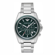  Shop Authentic Emporio Armani Sportivo Chronograph Blue Dial Silver Steel Strap Watch For Men - AR6091 - Luxxuri