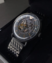  Shop Authentic Emporio Armani Automatic Multifunction Black Dial Black Mesh Bracelet Watch For Men - AR60025 - Luxxuri