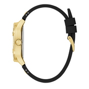  Shop Authentic Guess Duchess Crystals Gold Dial Black Silicon Strap Watch For Women - GW0619L2 - Luxxuri