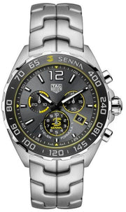  Shop Authentic Tag Heuer Formula 1 Ayrton Senna Special Edition Grey Dial Silver Steel Strap Watch for Men - CAZ101AF.BA0637 - Luxxuri