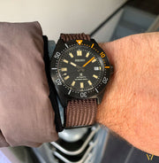  Shop Authentic Seiko Prospex Black Series 1965 Limited Edition Black Dial Brown NATO Strap Watch For Men - SPB253J1 - Luxxuri