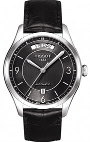  Shop Authentic Tissot T One Automatic Black Dial Black Leather Strap Watch For Men - T038.430.16.057.00 - Luxxuri