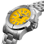  Shop Authentic Breitling Avenger Automatic 45mm Seawolf Yellow Dial Silver Steel Strap Strap Watch for Men - A17319101/1A1 - Luxxuri