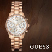  Shop Authentic Guess Mini Surprise Analog Silver Dial Rose Gold Steel Strap Watch For Women - W0623L2 - Luxxuri