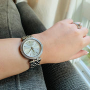  Shop Authentic Michael Kors Darci Silver Dial Two Tone Steel Strap Watch for Women - MK3405 - Luxxuri