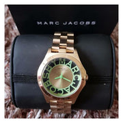  Shop Authentic Marc Jacobs Henry Gold Dial Gold Steel Strap Watch for Women - MBM3295 - Luxxuri