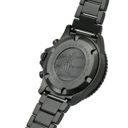  Shop Authentic Emporio Armani Diver Chronograph Black Dial Black Steel Strap Watch For Men - AR80050 - Luxxuri
