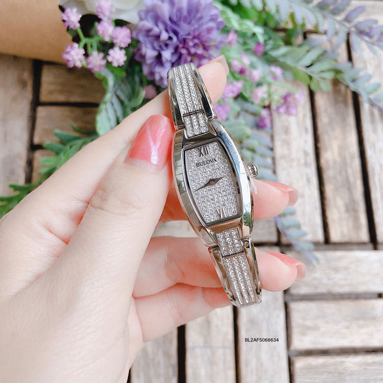  Shop Authentic Bulova Crystal Collection Silver Dial Silver Steel Strap Watch for Women - 96L235 - Luxxuri