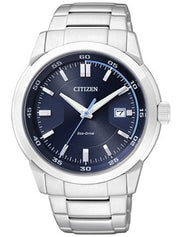  Shop Authentic Citizen Eco Drive Blue Dial Silver Stainless Steel Watch For Men - BM7140-54L - Luxxuri