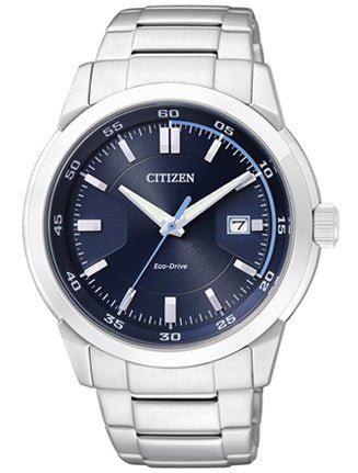  Shop Authentic Citizen Eco Drive Blue Dial Silver Stainless Steel Watch For Men - BM7140-54L - Luxxuri