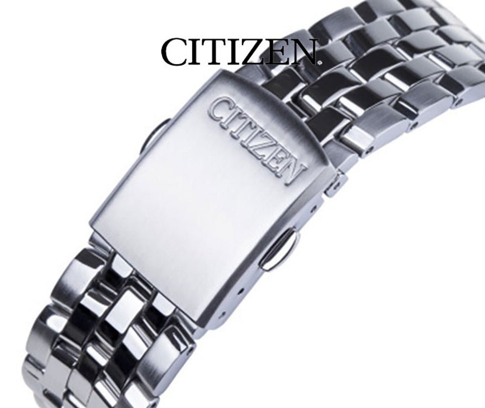  Shop Authentic Citizen Eco Drive Blue Dial Silver Steel Strap Watch For Men - BM7250-56L - Luxxuri