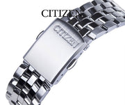  Shop Authentic Citizen Eco Drive Blue Dial Silver Steel Strap Watch For Men - BM7250-56L - Luxxuri