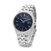  Shop Authentic Citizen Eco Drive Blue Dial Silver Steel Strap Watch For Men - BM7250-56L - Luxxuri