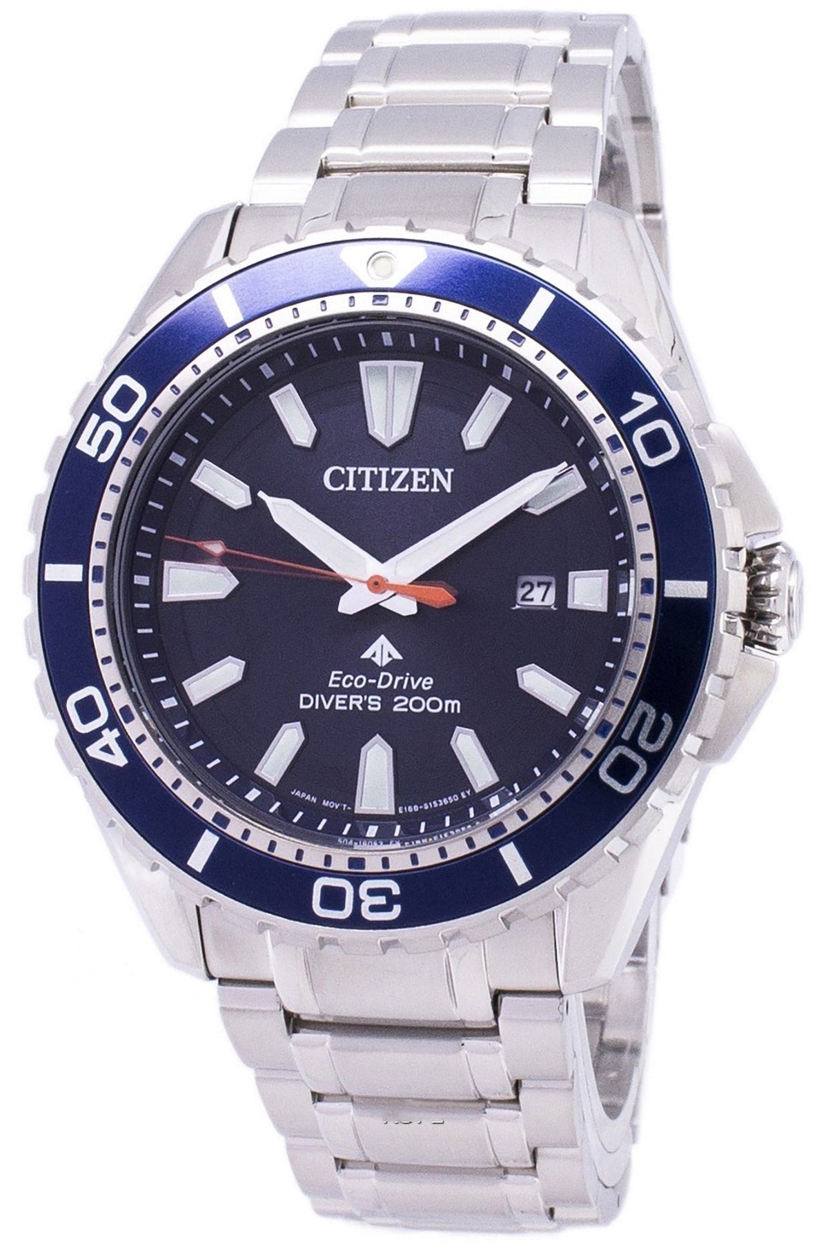  Shop Authentic Citizen Promaster Marine Blue Dial Silver Steel Strap Watch For Men - BN0191-80L - Luxxuri