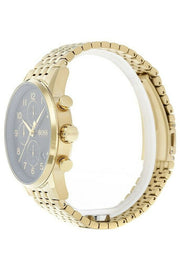  Shop Authentic Hugo Boss Navigator Black Dial Gold Steel Strap Watch for Men - 1513531 - Luxxuri