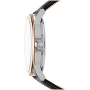 Shop Authentic Fossil Flynn Mechanical Black Dial Black Leather Strap Watch for Men - BQ2216 - Luxxuri