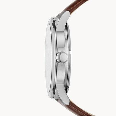  Shop Authentic Fossil Flynn Automatic Black Dial Brown Leather Strap Watch for Men - BQ2270 - Luxxuri