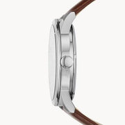  Shop Authentic Fossil Flynn Automatic Black Dial Brown Leather Strap Watch for Men - BQ2270 - Luxxuri