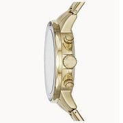  Shop Authentic Fossil Dean Chronograph Champagne Dial Gold Steel Strap Watch for Men - FS4867 - Luxxuri