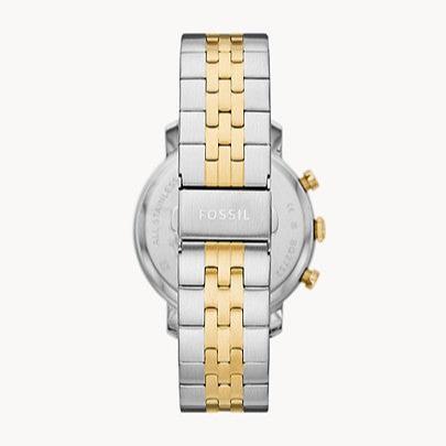  Shop Authentic Fossil Boyfriend Chronograph White Dial Two Tone Steel Strap Watch for Women - ES3840 - Luxxuri
