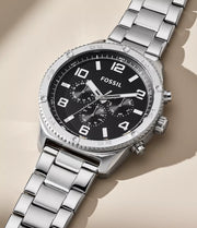  Shop Authentic Fossil Brox Multifunction Black Dial Silver Steel Strap Watch for Women - BQ2797 - Luxxuri