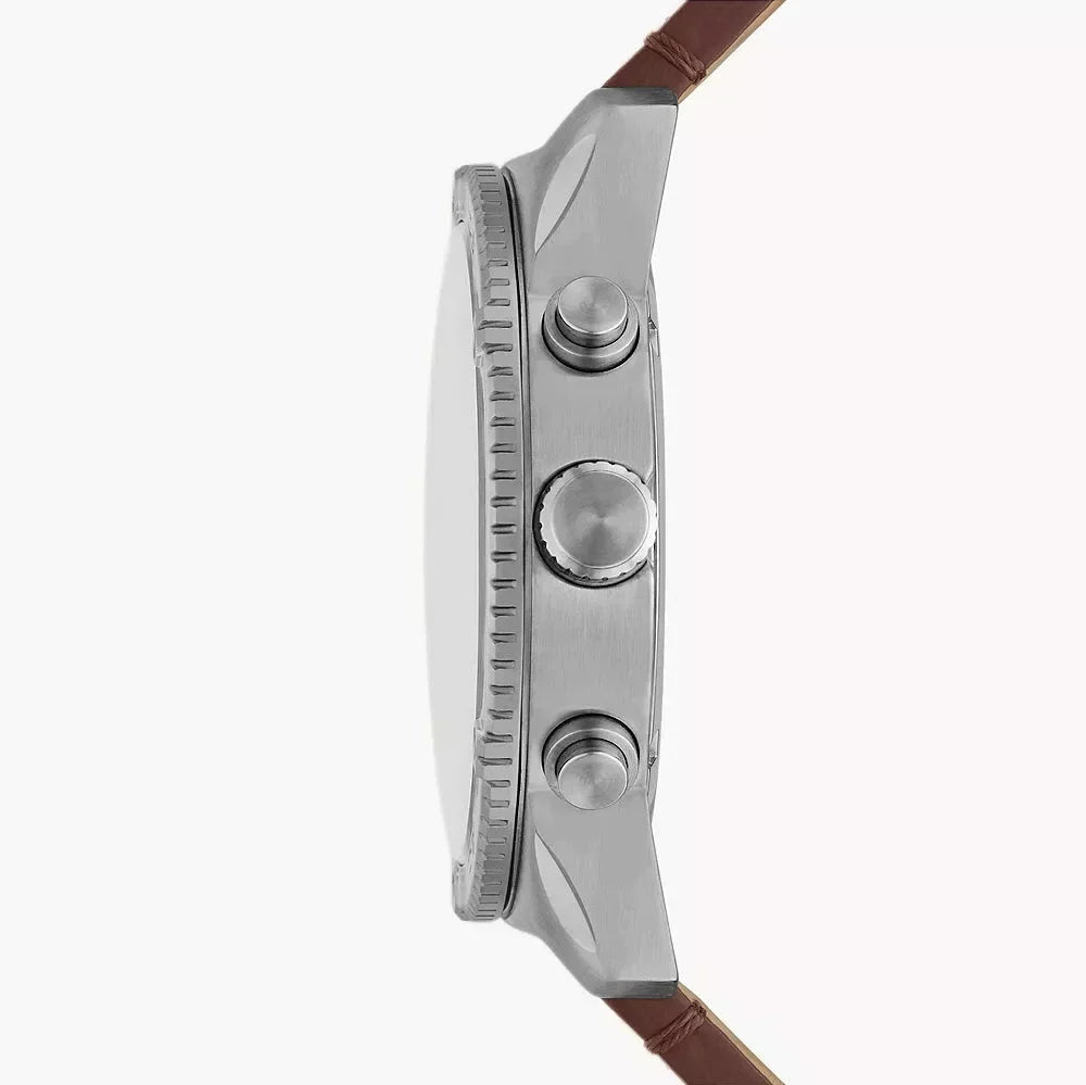  Shop Authentic Fossil Brox Multifunction Green Dial Brown Leather Strap Watch for Men - BQ2801 - Luxxuri