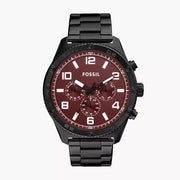  Shop Authentic Fossil Brox Multifunction Maroon Dial Black Steel Strap Watch for Women - BQ2803 - Luxxuri