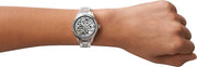  Shop Authentic Fossil Rye Automatic Skeleton Silver Dial Silver Steel Strap Watch for Women - BQ3753 - Luxxuri