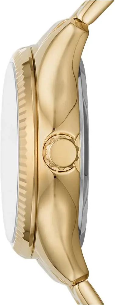  Shop Authentic Fossil Rye Automatic Skeleton Gold Dial Gold Steel Strap Watch for Women - BQ3755 - Luxxuri