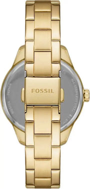  Shop Authentic Fossil Rye Automatic Skeleton Gold Dial Gold Steel Strap Watch for Women - BQ3755 - Luxxuri