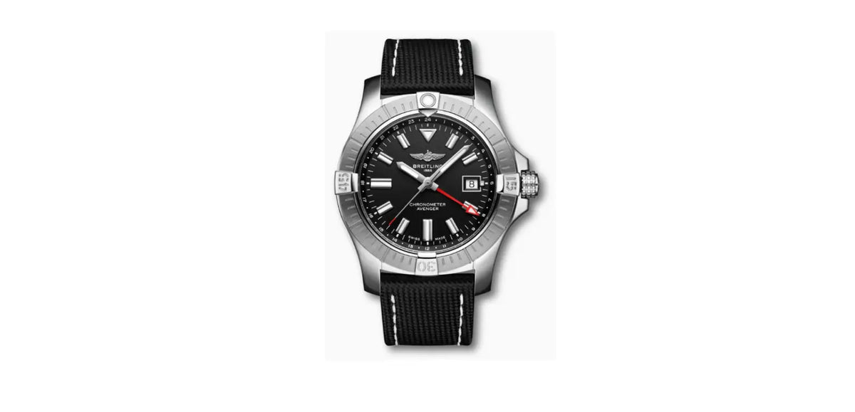  Shop Authentic Breitling Avenger Automatic GMT 43 Black Dial Black Nylon Strap Watch for Men - A32397101B1X1 - Luxxuri