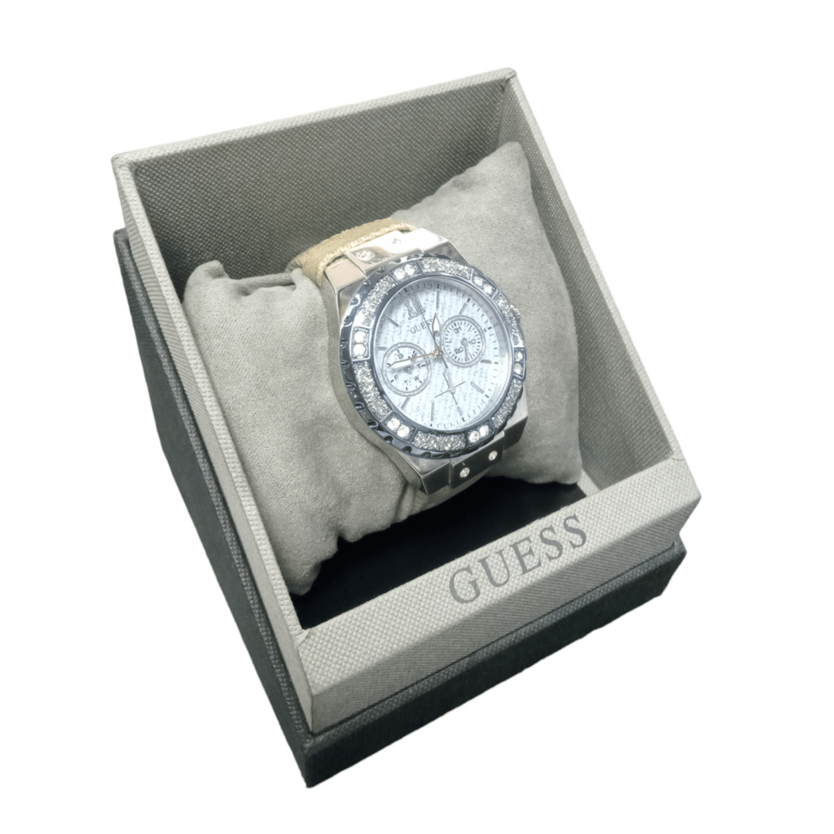  Shop Authentic Guess Limelight Quartz Blue Dial Blue Leather Strap Watch For Men - W0775l1 - Luxxuri