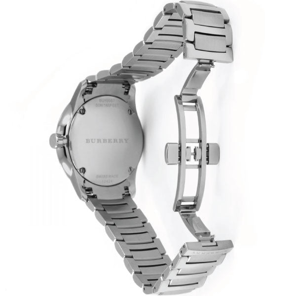  Shop Authentic Burberry The Classic Blue Dial Silver Steel Strap Watch for Men - BU10007 - Luxxuri