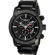  Shop Authentic Burberry Sport Chronograph Black Dial Black Steel Strap Watch for Men - BU7703 - Luxxuri