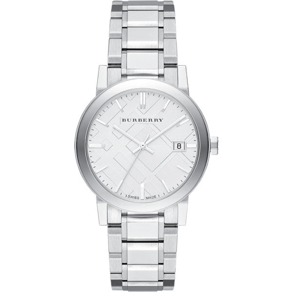  Shop Authentic Burberry The City Silver Dial Silver Steel Strap Watch for Women - BU9000 - Luxxuri